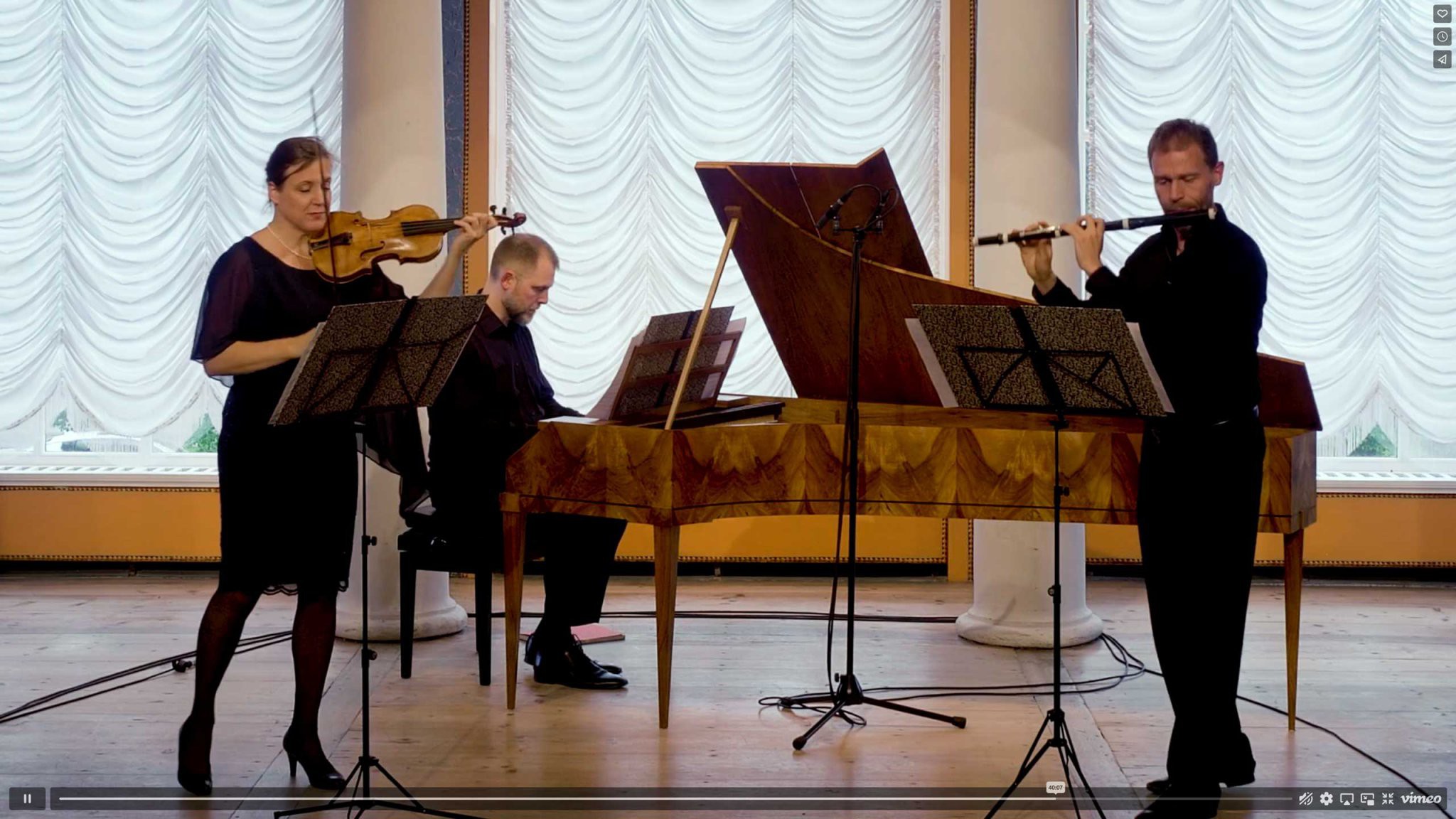 Video-Still aus »Beethoven und Mozart im Originalklang«