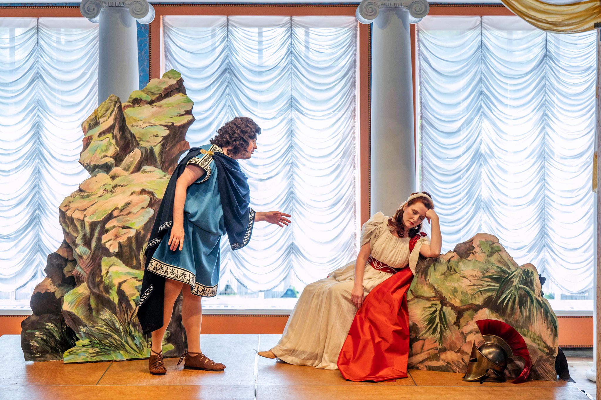Szenenbild aus »Ariadne auf Naxos«. Christian Pohlers, Natalia Voskoboynikova