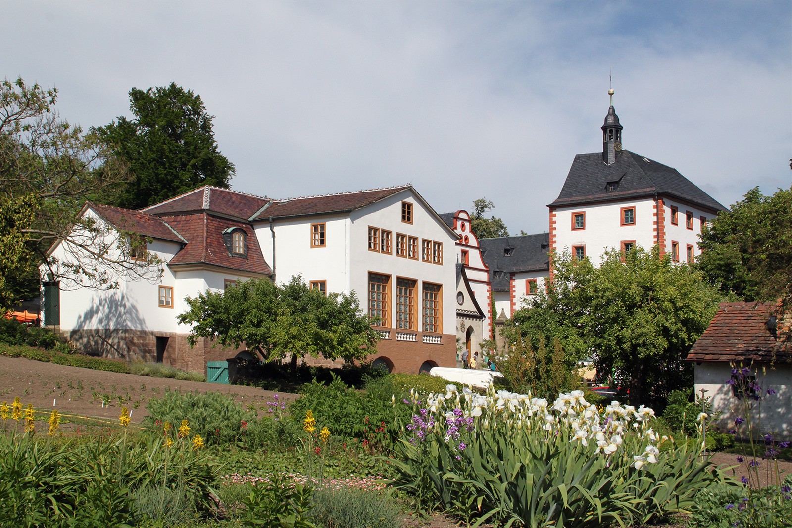 Theater und Schloss von der Gärtnerei aus gesehen